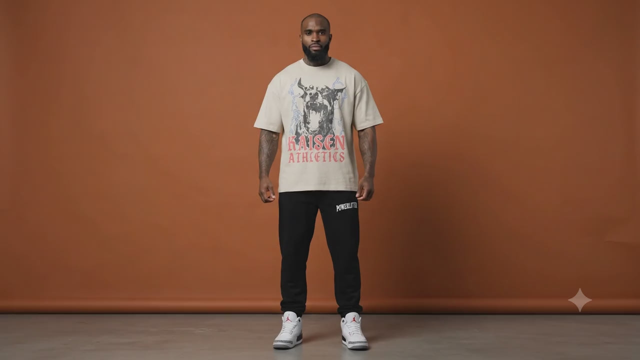 Streetwear Unisex Earth Tone Heavyweight Loose Fit FOG T-Shirt